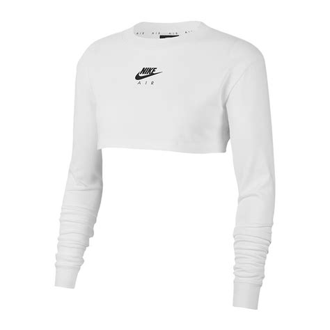 nike air crop top weiß
